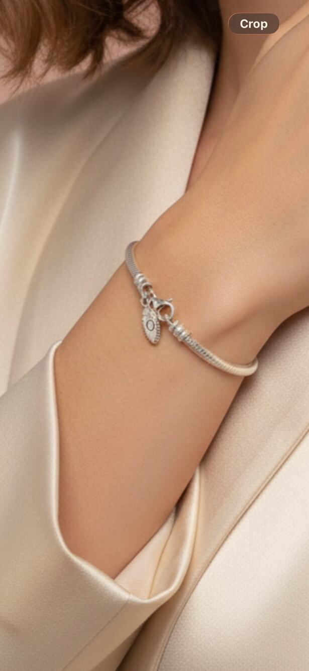 Pandora 925 Sterling Silver Charm Bracelet 7.75 “ 15g